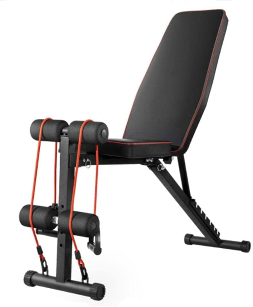 Fitness Master Adjustable Weight Abdominal Bench Sit-Up Back Support Fitness Flat Gym Exercise Dumbbell image number 3