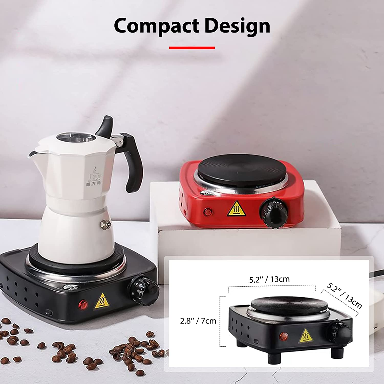 Multifunctional Electric Heating Plate for Melting Wax, Candle Making and More, Small Electric Stove 500W Portable Plate Multifunctional Home Coffee Tea Water Heater image number 3