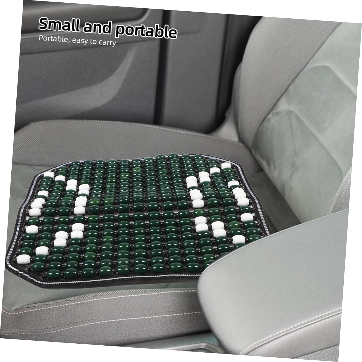 Ciieeo Bead Cushion for Car Seat Cooling Beaded Car Seat Cover for Summer Driving Breathable Beads Cushion for Long Trips image number 1