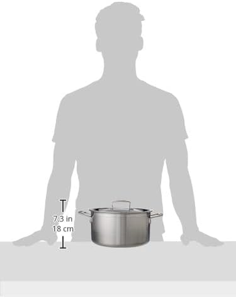 LE CREUSET 3-Ply Stainless Steel Deep Casserole, 24 Cm, 6-1/4-Quart image number 6