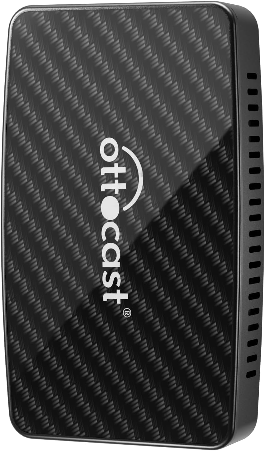 OTTOCAST Play2Video Pro &ndash; Wireless Carplay & Android Auto Adapter with Youtube, Netflix, Spotify, IPTV | 5Ghz Wifi, Auto Connect, No Delay | Compatible with OEM Wired Carplay image number 5