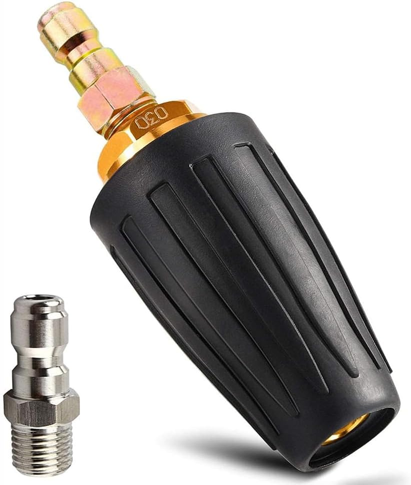 Yakamoz High-Pressure Washer Tips Turbo Nozzle, 360&deg; Rotating Spray Turbo 3600 PSI 4.0GPM with 1/4" Quick Connector for Pressure Washer image number 1