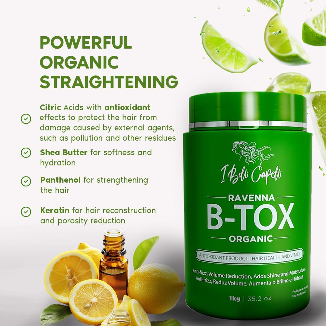 I Belli Capelli Ravenna B-Tox Organic Kit + Intense Moisturizing Treatment Mask