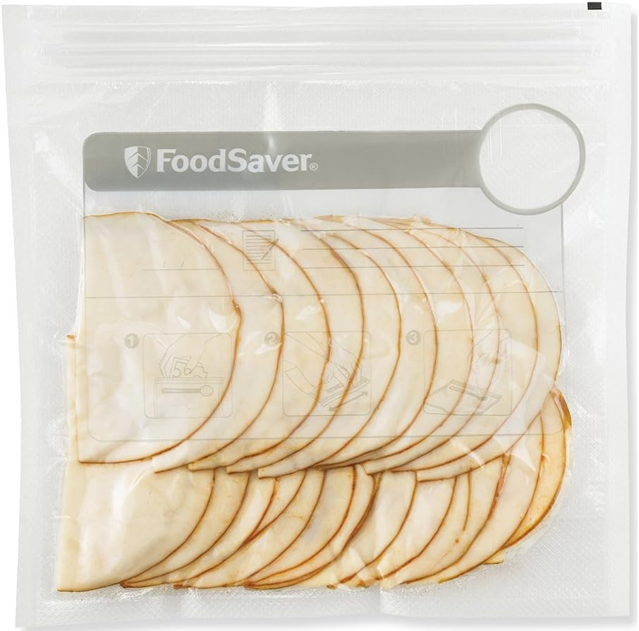 Foodsaver VS0500 35 X 946Ml Vacuum Zipper Bags, Clear 20.5 Cm X 22.6 Cm image number 6