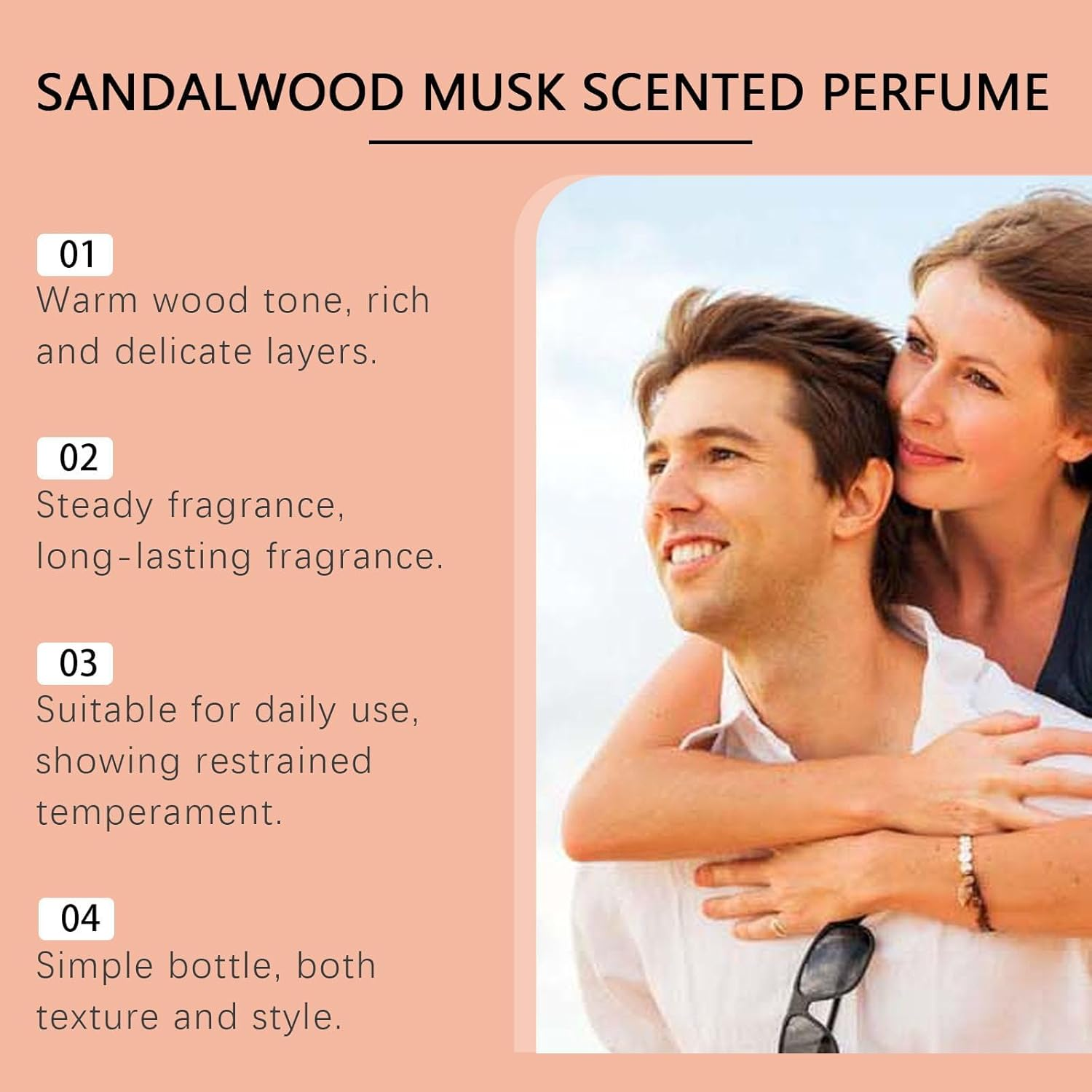 Pheromone Perfume for Women,Sandalwood Perfume Spray,Natural Travel Aftershave Fragrance,Suitable for Dating and Daily Travel - 1Pcs image number 3