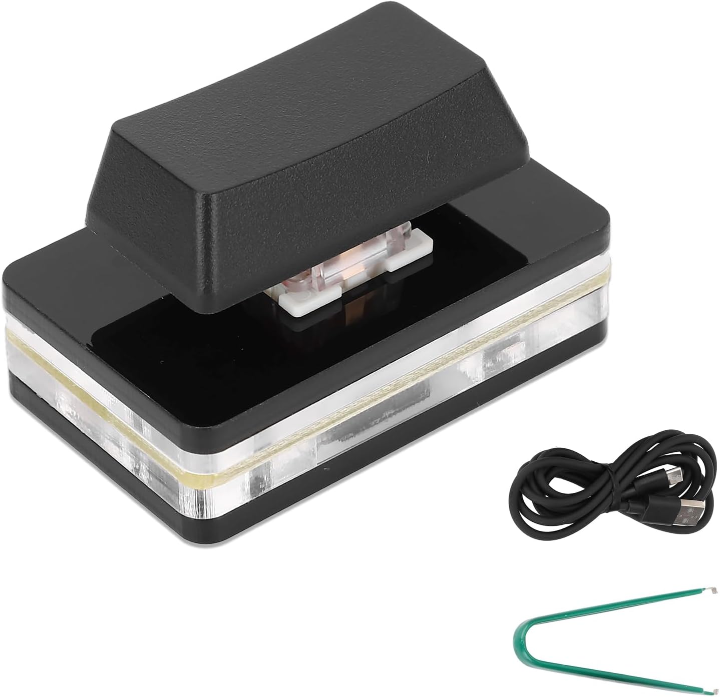 Programmable Macro PC Keyboard, USB Single Keyboard, OSU Hot Swap RGB Gaming Keypad with Red Switch, Type C Wired User Defined Single Buttons Mechanical Keyboard for Linux for OS