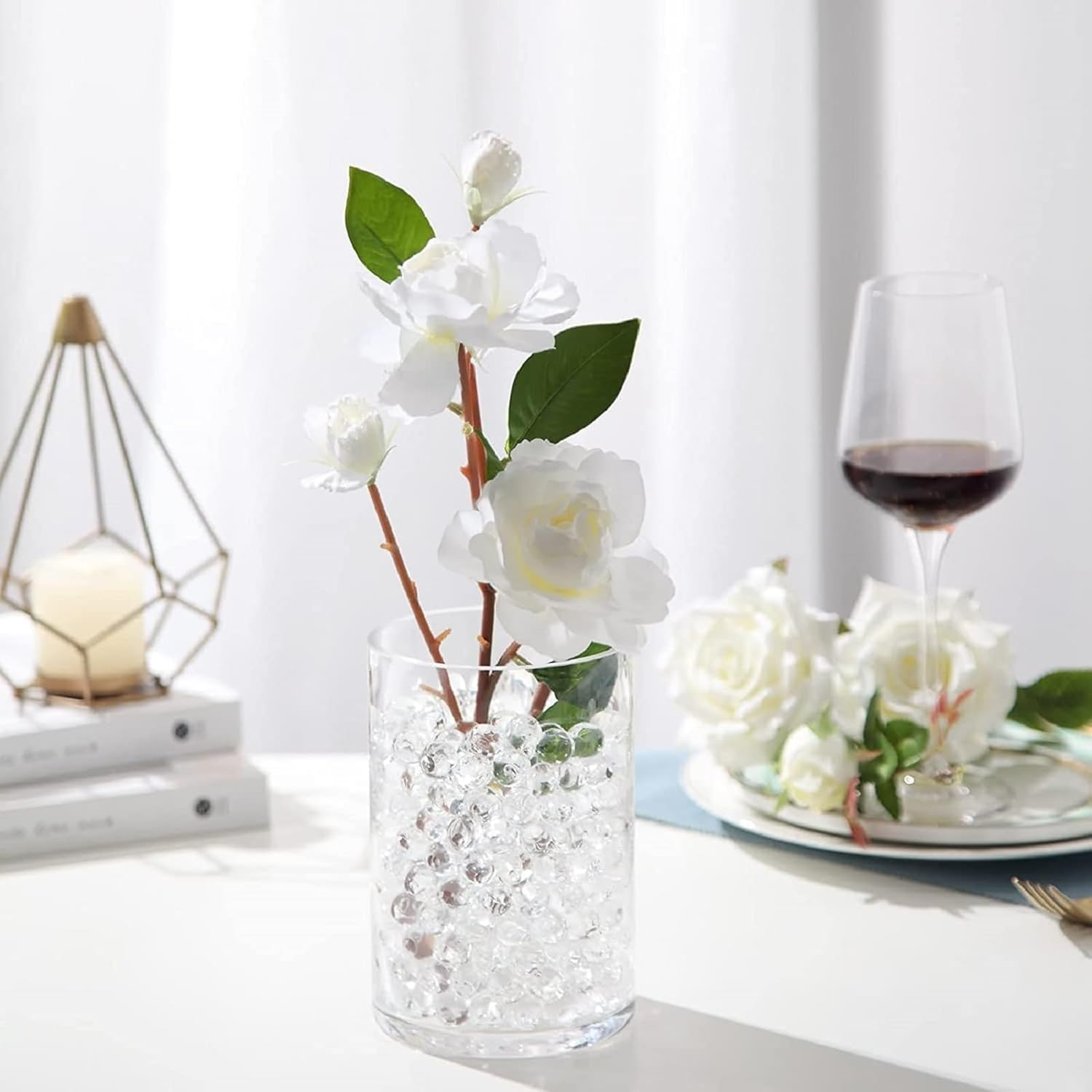 Top G 45000 Clear Water Gel Beads, Great for Vase Filler,Wedding Centerpiece, Floating Candles, Plants, Floral Arrangements, Christmas Decoration (1.5-2Mm) - Colorful 60000 image number 7