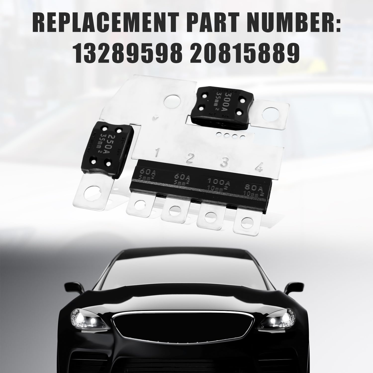 13289598 20815889 Front Compartment Main Fuse Block Plate, Fuse Block Plate Replacement for Cadillac ATS CTS SRX XTS for Buick Allure Lacrosse Regal for Chevy Impala Malibu image number 2