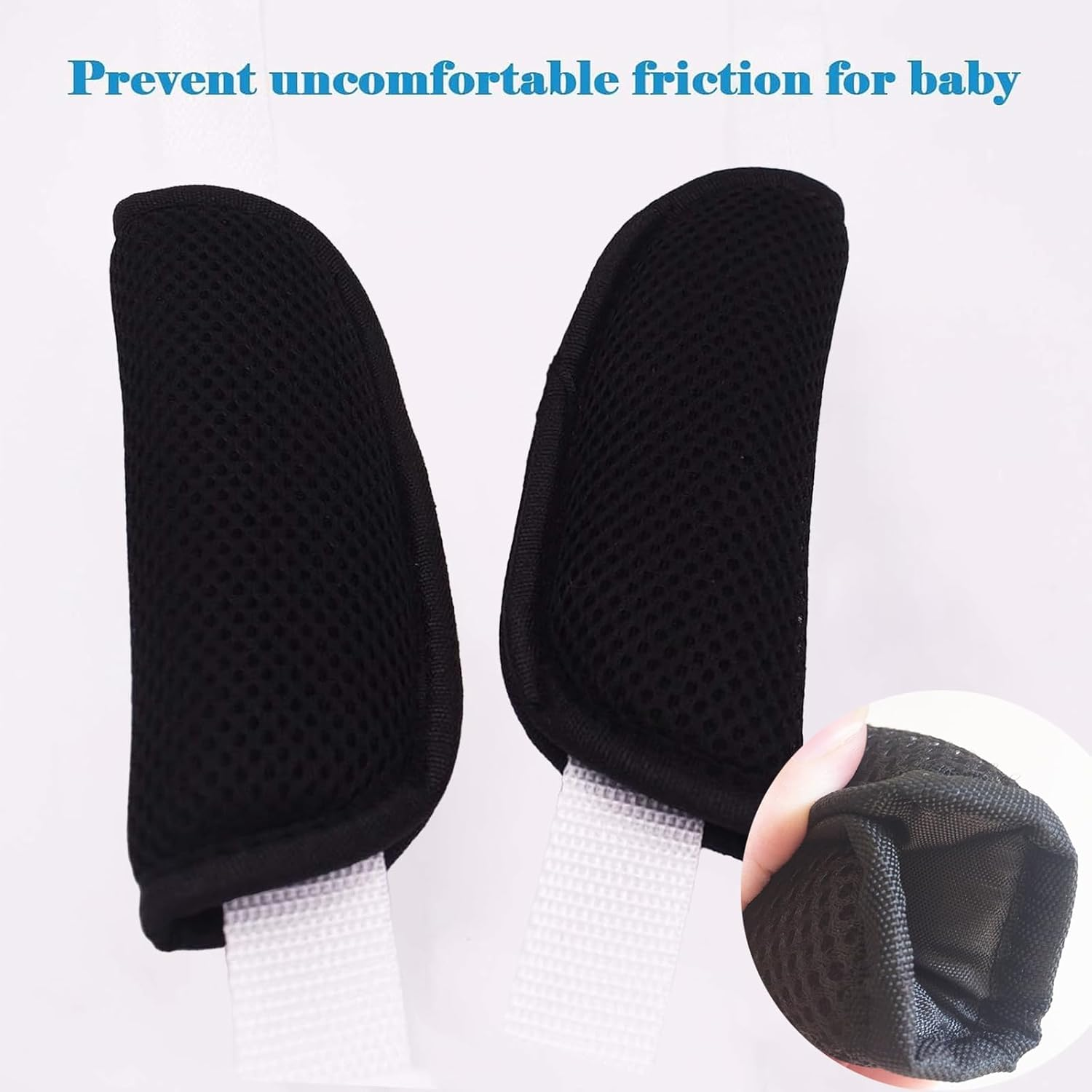 3 Pack Seat Belt Strap Covers, Car Seat Straps Shoulder Pads Suit Universal Stroller Belt Covers for Baby Kids, Car Seat Strap Covers for Car Seats, Pushchair image number 5