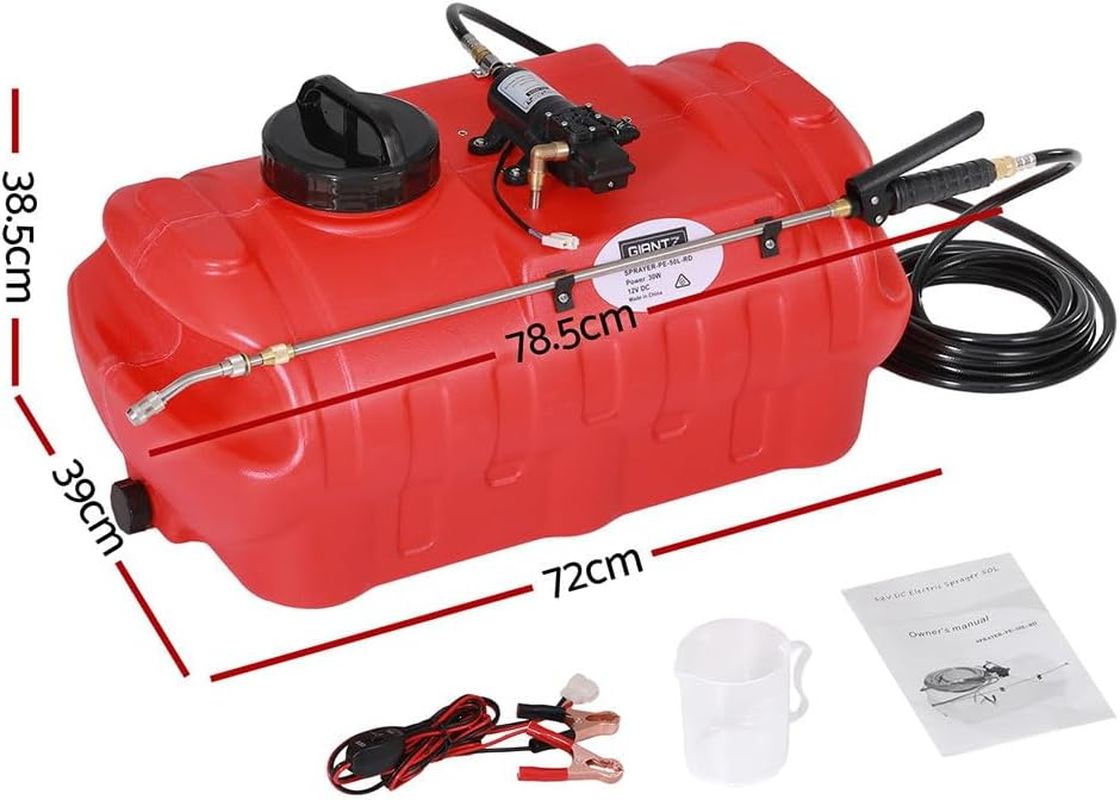 Giantz 50L Weed Sprayer Boom Pump Spot Spray Tank Chemical Garden Farm image number 4