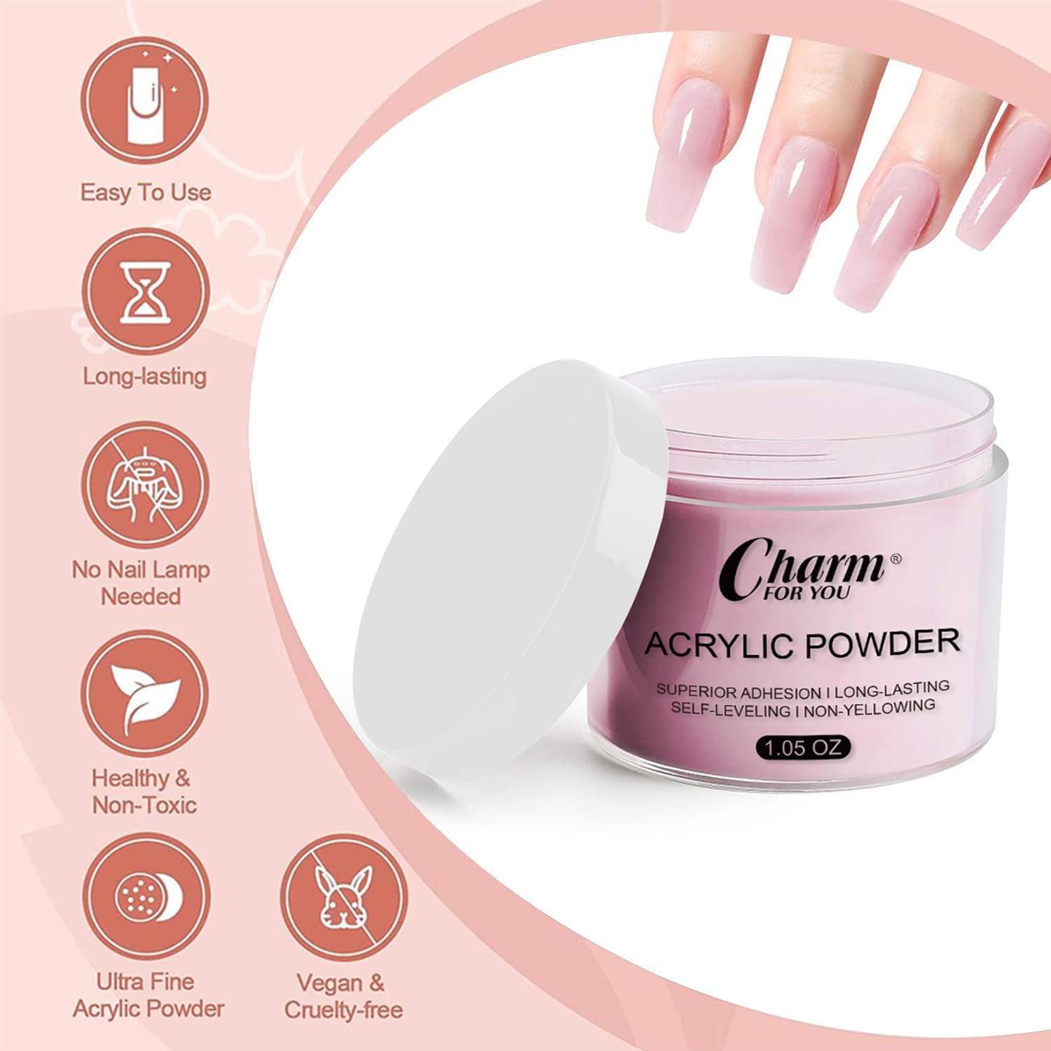 VERONNI Acrylic Nail Kit,3 Colors Acrylic Nail Powder Set for Acrylic Nail Extension 3D Carving for Nail Art Lover Beginner (30G 12 Colors) image number 1