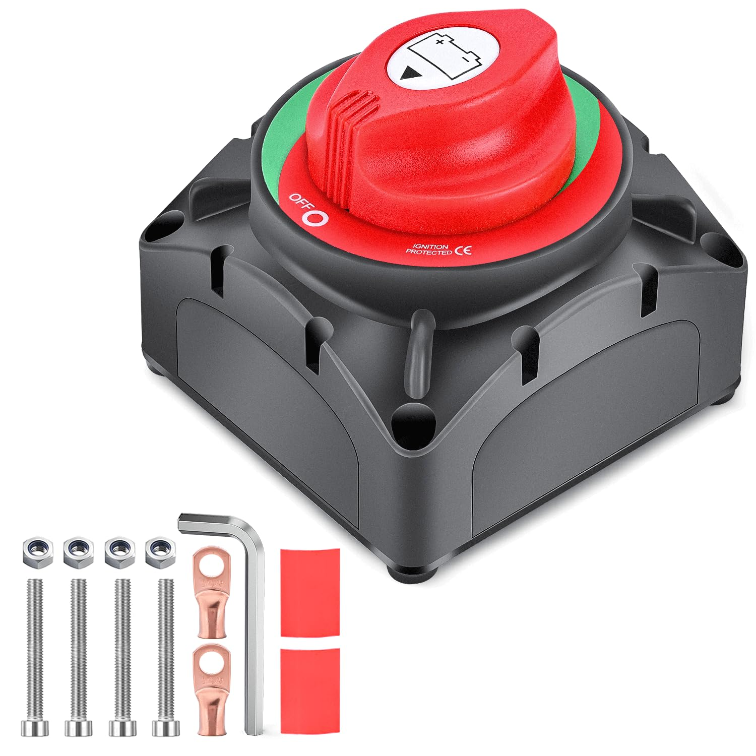 Nilight on off Battery Switch 12V 24V 48V 600A High Current Heavy Duty Battery Power Cut Master Switch Disconnect Isolator for Truck Vehicle Trailer RV Marine Boat Yacht image number 1