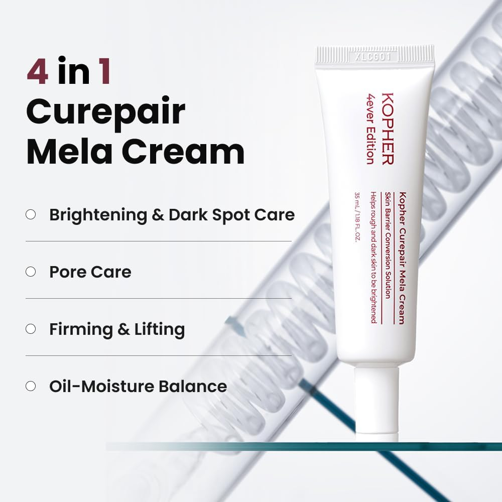 Kopher Curepair Mela Cream[4Ever Edition] with 10GF Soothing & Repairing Moisturizer for Sensitive Skin - Redness Relief, Barrier Strengthening Skin, Korean Skincare (1.18 Fl.Oz.) image number 3