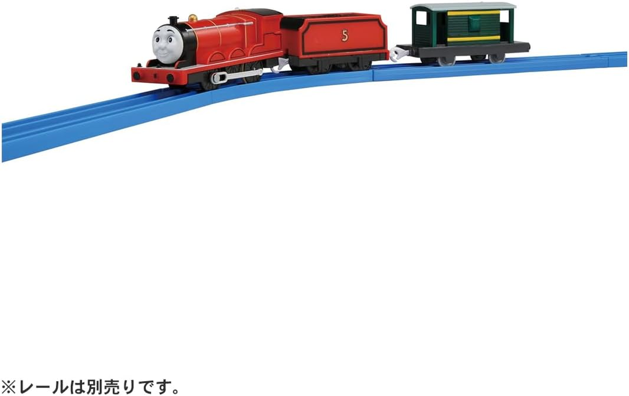 Takara Tomy Plarail TS-05 James Train Set, Red, Realistic Style, Touch Control, Age 3+ image number 4