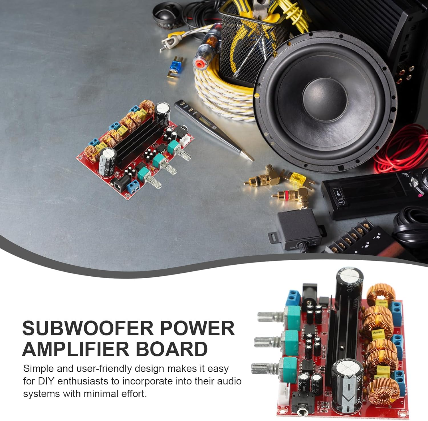 Xh-M139 2.1 Channel Digital Power Amplifier Board Stereo Audio Amp Module 12V-24V Wide Voltage Subwoofer Audio Component for Home Theater Systems image number 2