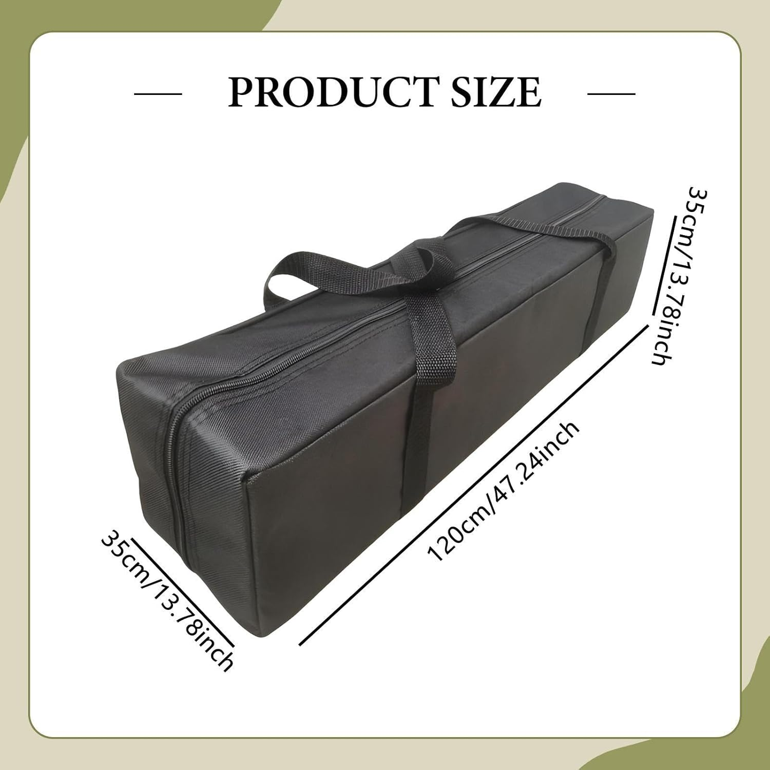 Kibcslic Tent Storage Bag Outdoor Travel Duffel Bag for Ropes Sleeping Bags Canopy image number 4