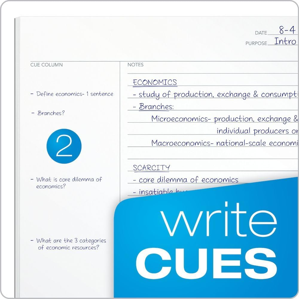 TOPS Focusnotes Note Taking System 1-Subject Notebook, 11 X 9 Inches, White, 100 Sheets (90223) image number 5