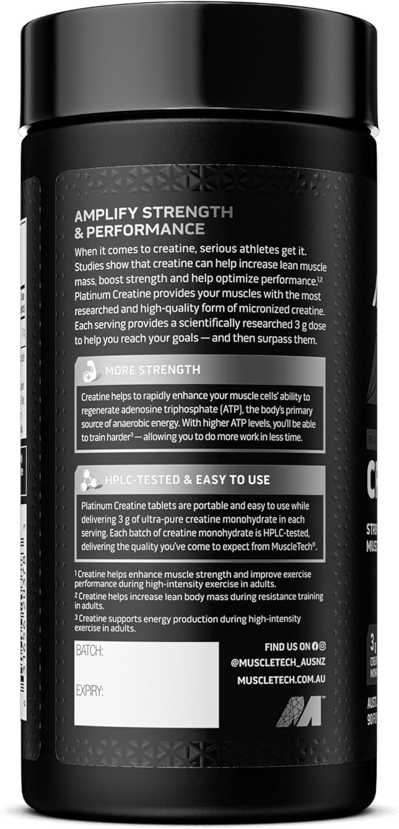 Muscletech Platinum Creatine 1000Mg 90 Tablets