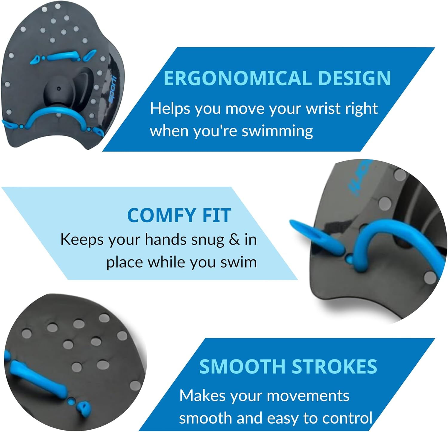 Sporti Power Swim Paddles image number 2
