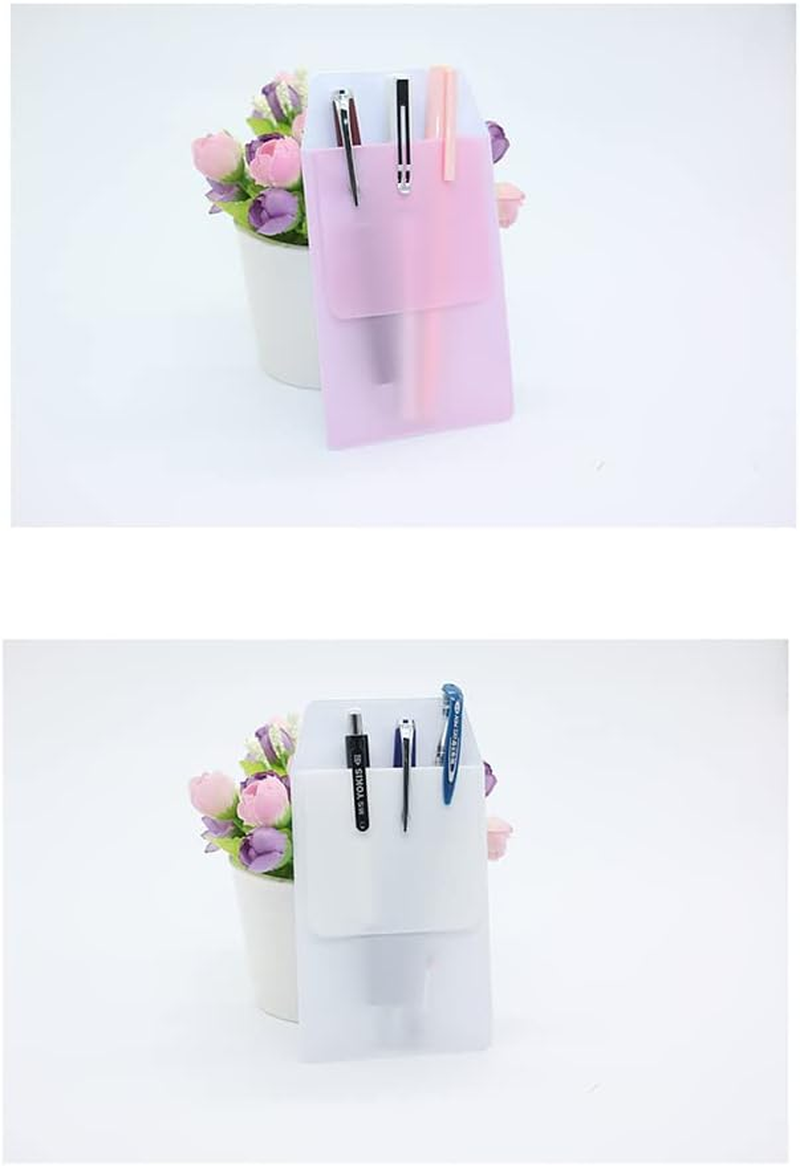 JIHUOO Pack of 12 PVC Doctors Nurse Pen Bag Leak-Proof Pen Bags Flat Pocket Protector Pens Case for Doctors