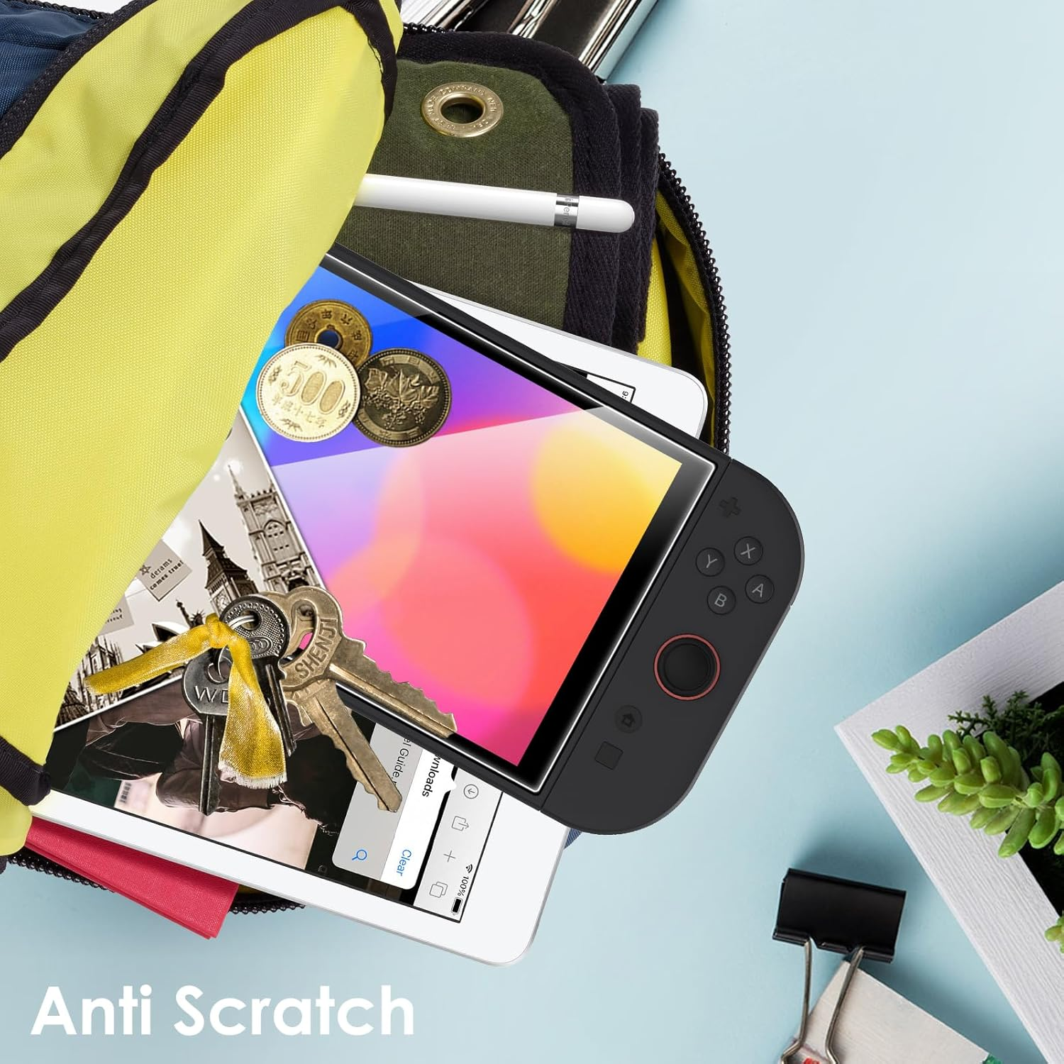 Bigqin 3PCS Screen Protector Compatible with Nin-Ten-Do Switch 2 2025 Tempered Glass Screen Protector, HD Clear, 9H Hardness, Bubble Free, Anti-Scratch Protection Film image number 2