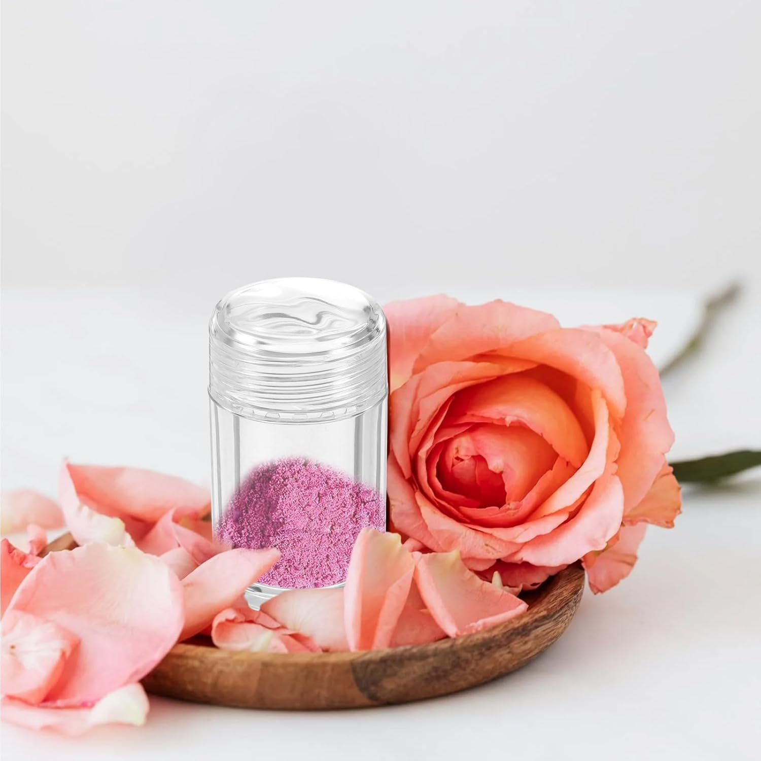 6Pcs 10Ml Plastic Loose Powder Bottles with Flip Cap, Sifter Inserts (12-Hole, 3-Hole, Single-Hole) for Travel Cosmetics and Glitter Powder Storage image number 2