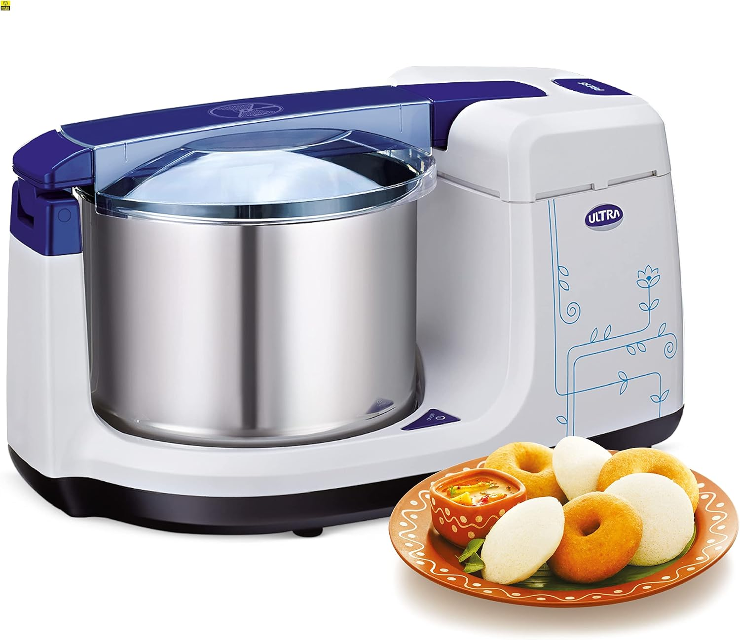 Mask Express Australia - Ultra Bigg + Blue 2.5 Litres Table Top Wet Grinder (Sydney Based Stock) image number 1