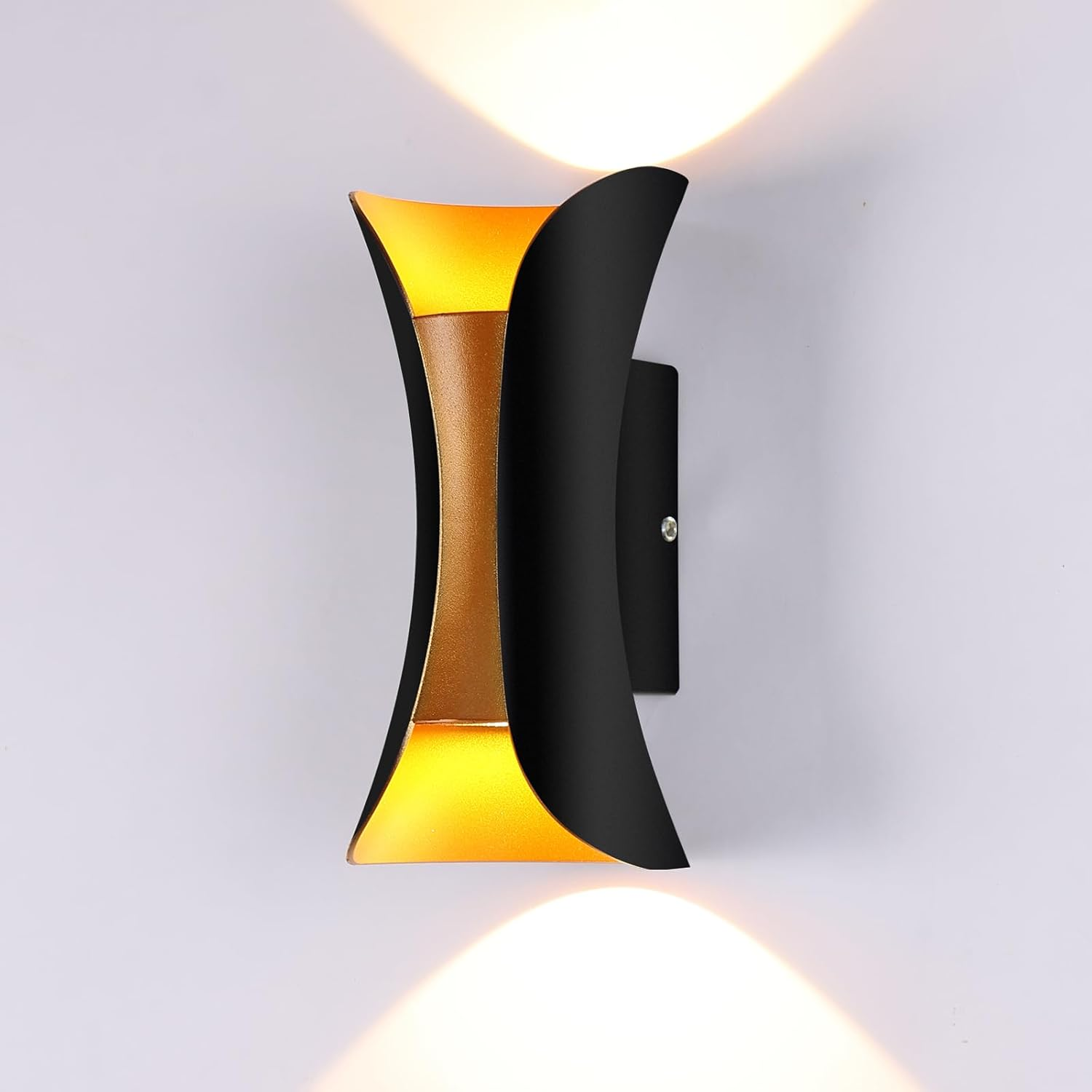 Modern LED Outdoor Wall Lamp 10W 3000K,Warm White LED up down Wall Light Waterproof Exterior Lights Fixture Suitable for Yards,Doorways,Garden,Pathway image number 6