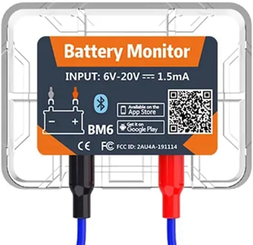 Wireless Bluetooth GPS Tracker 12V Battery Monitory BM6 with Car Battery Health Check APP Monitoring Battery Tester