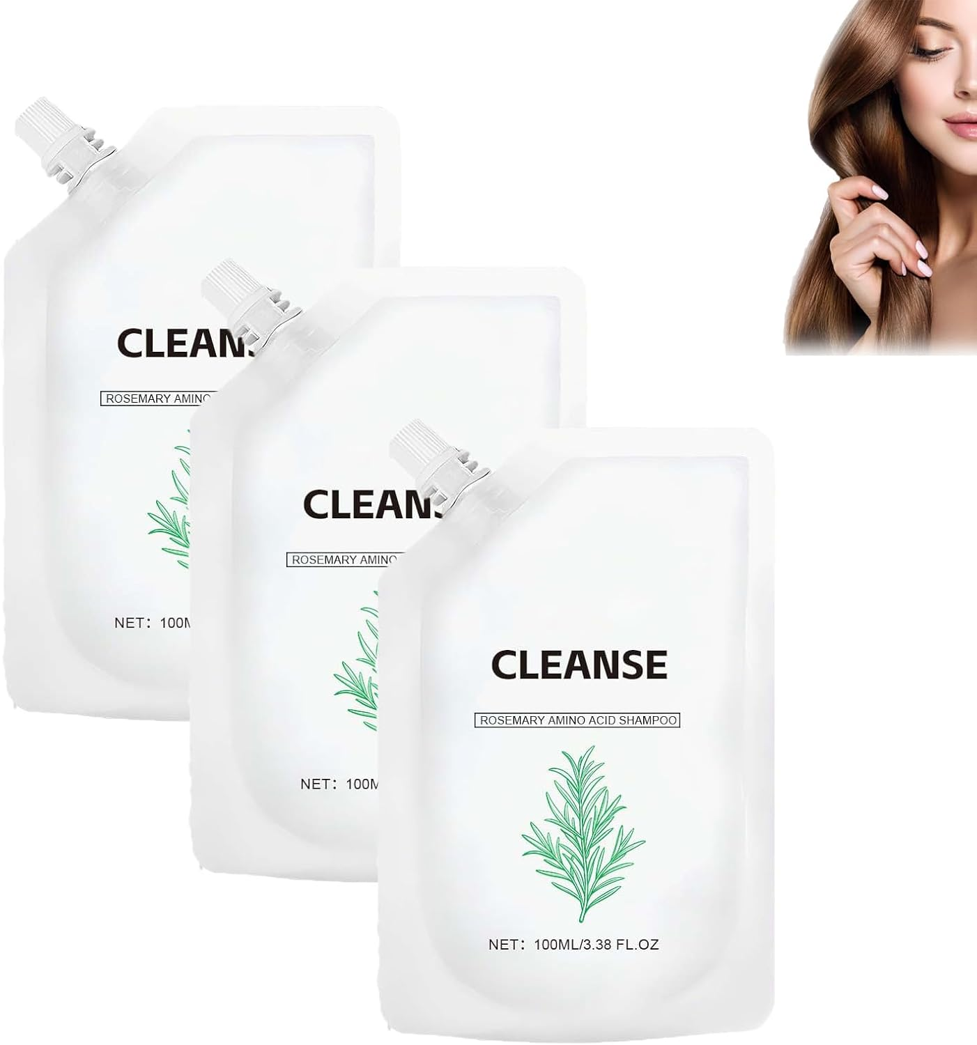 Rosemary Hair Shampoo for Thinning Hair Women and Men,Volumizing & Clarifying Shampoo for Daily Care,Routine Wellness Sha/Mpoo,Hair Sha/Mpoo Fors Women and Men,Rosemary Fo/R Thinning (5 PCS)