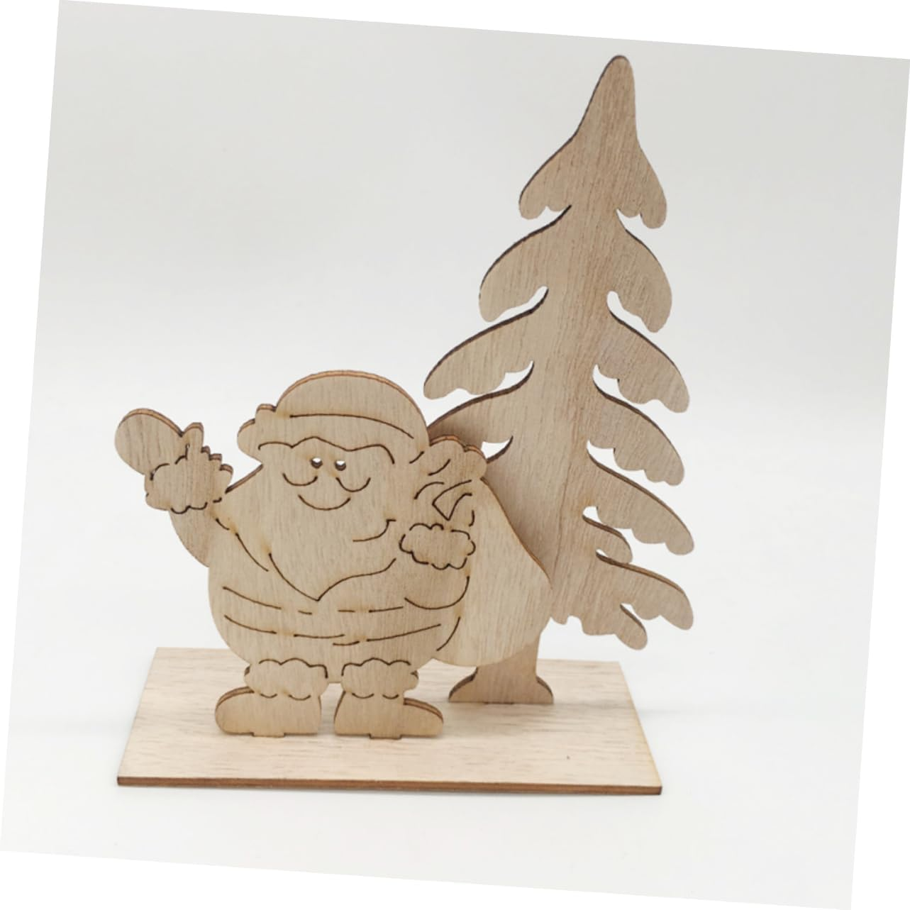 COHEALI 9Pcs Unique Elk Santa Christmas Ornament Wooden Decor Easy to Decorate for Party image number 1