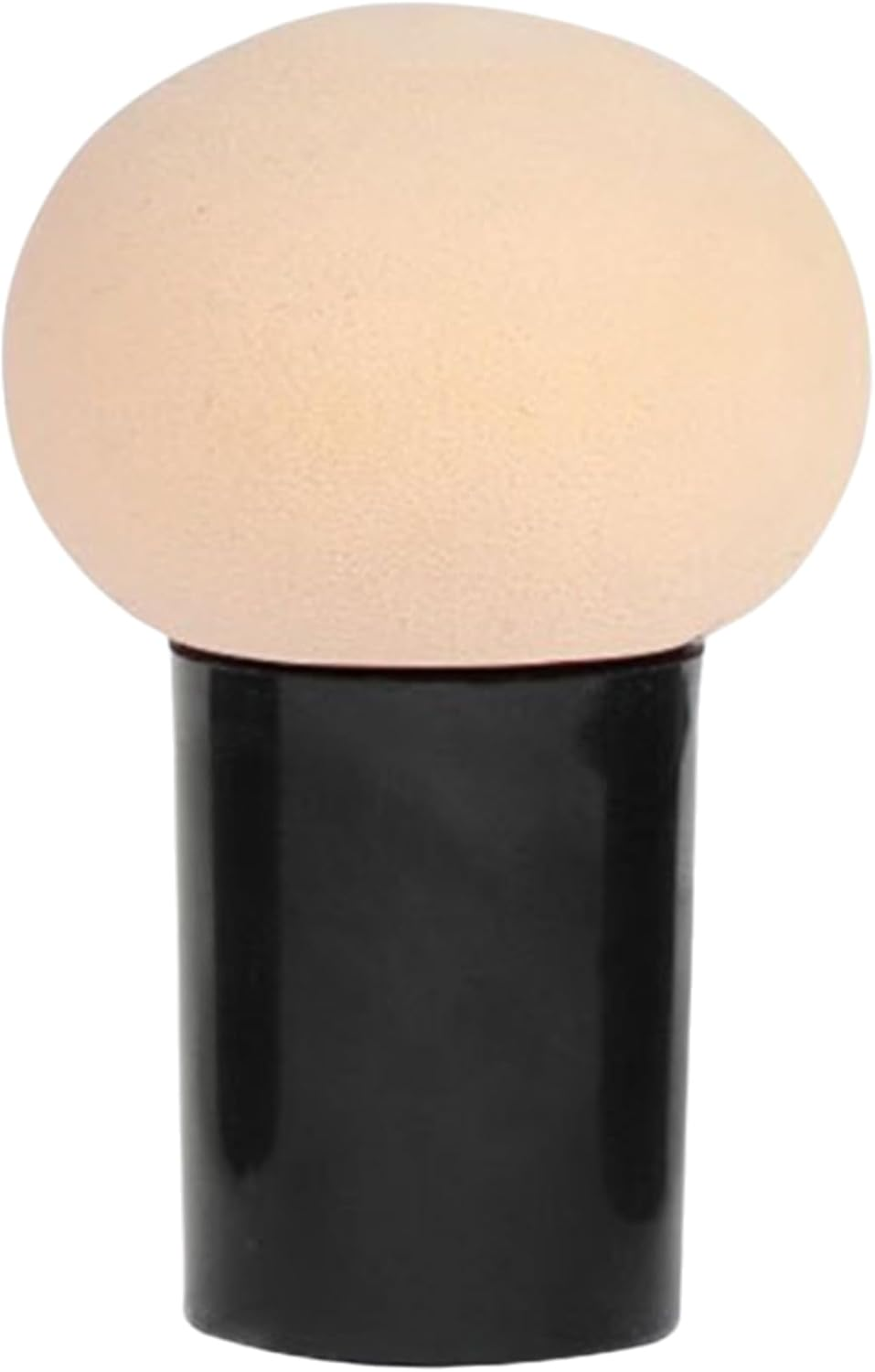 Raenseen Soft Mushroom Head Makeup Sponge with Handle for Liquid Foundation Cream Blush Air Cushion Powder Puff Blending Tool 1 Piece Black One Size image number 3