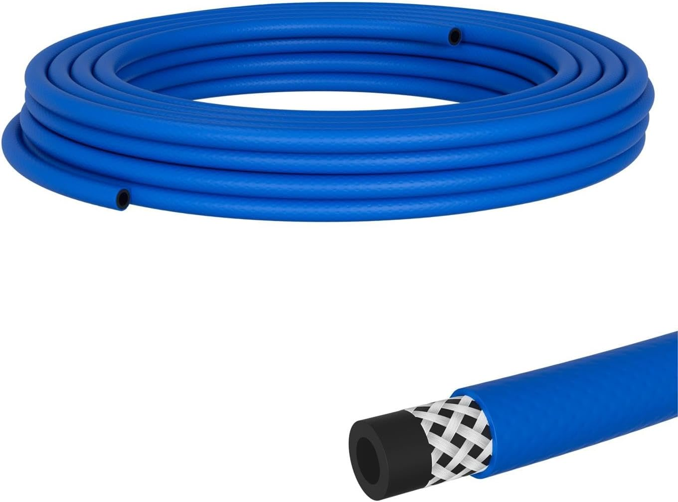 Lumonic I PVC Hose I 13 Mm I 10 M I Flexible, Abrasion-Resistant and Fabric-Reinforced I Compressed Air & Irrigation I Water Hose I Compressed Air Hose I up to 16