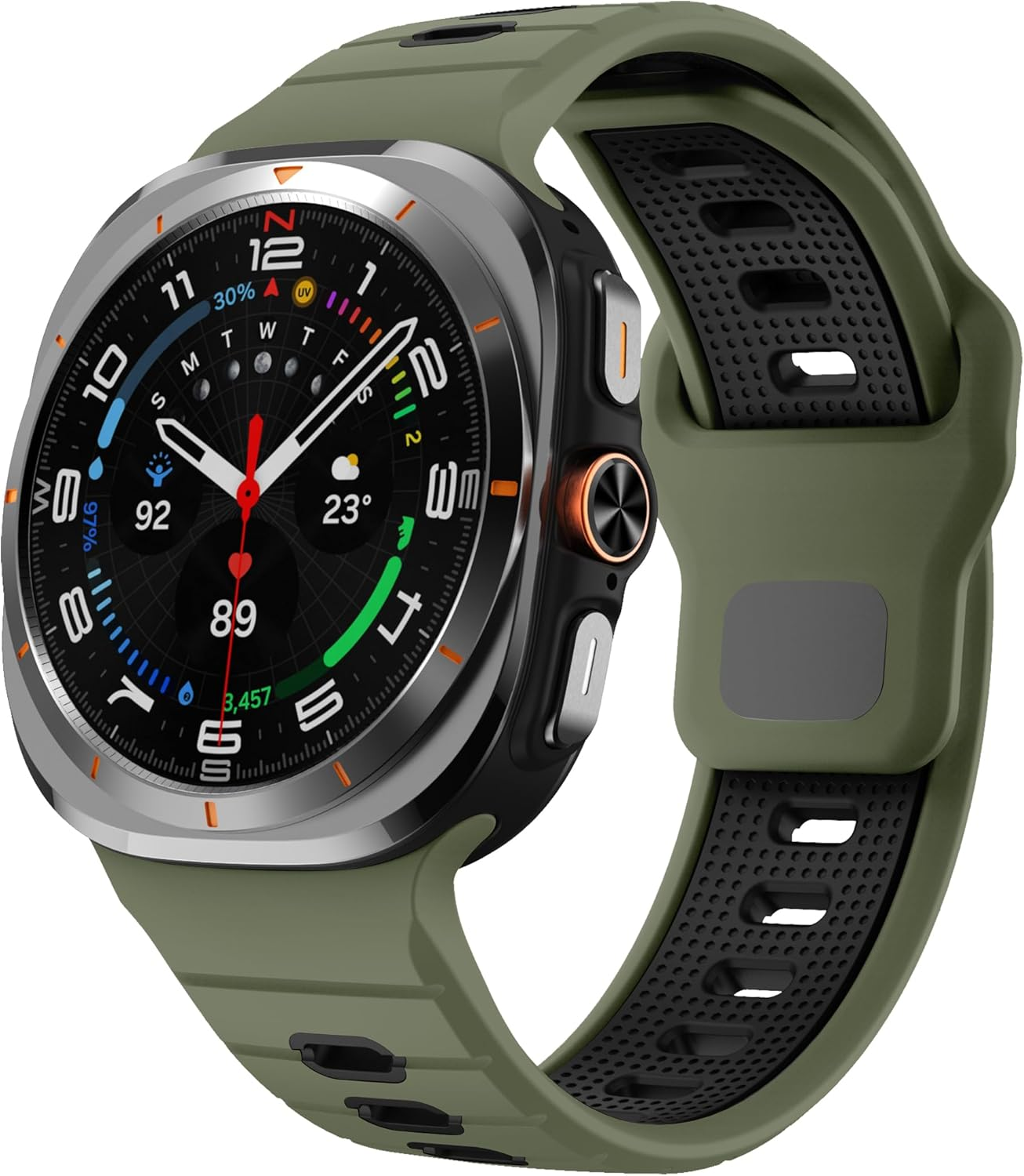 Compatible with Samsung Galaxy Watch Ultra Band 47 Mm Silicone Strap for Galaxy Ultra Watch Bracelets 2025 2024