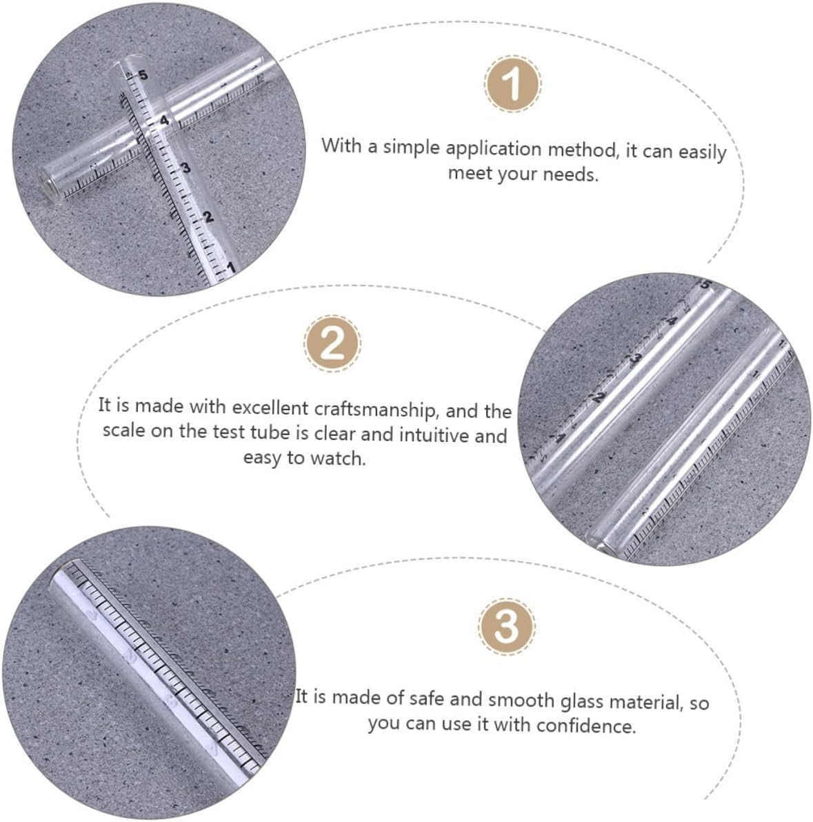 Balacoo 4Pcs Glass Rain Gauge Tubes Clear Measuring Containers for Outdoor Home Garden Precipitation Measurement Weather Rainfall Instrument image number 2