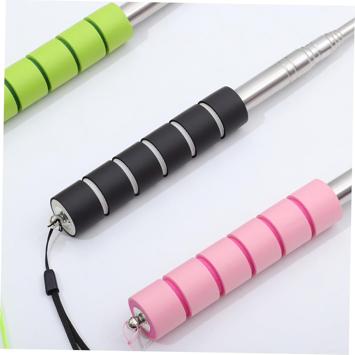 POPETPOP 3Pcs Retractable Side Mirror Squeegee and Car Windshield Cleaner Tool Set with Telescopic Handle, Multi-Color for Automotive Exterior Glass Cleaning and Rear View Mirror Care image number 6