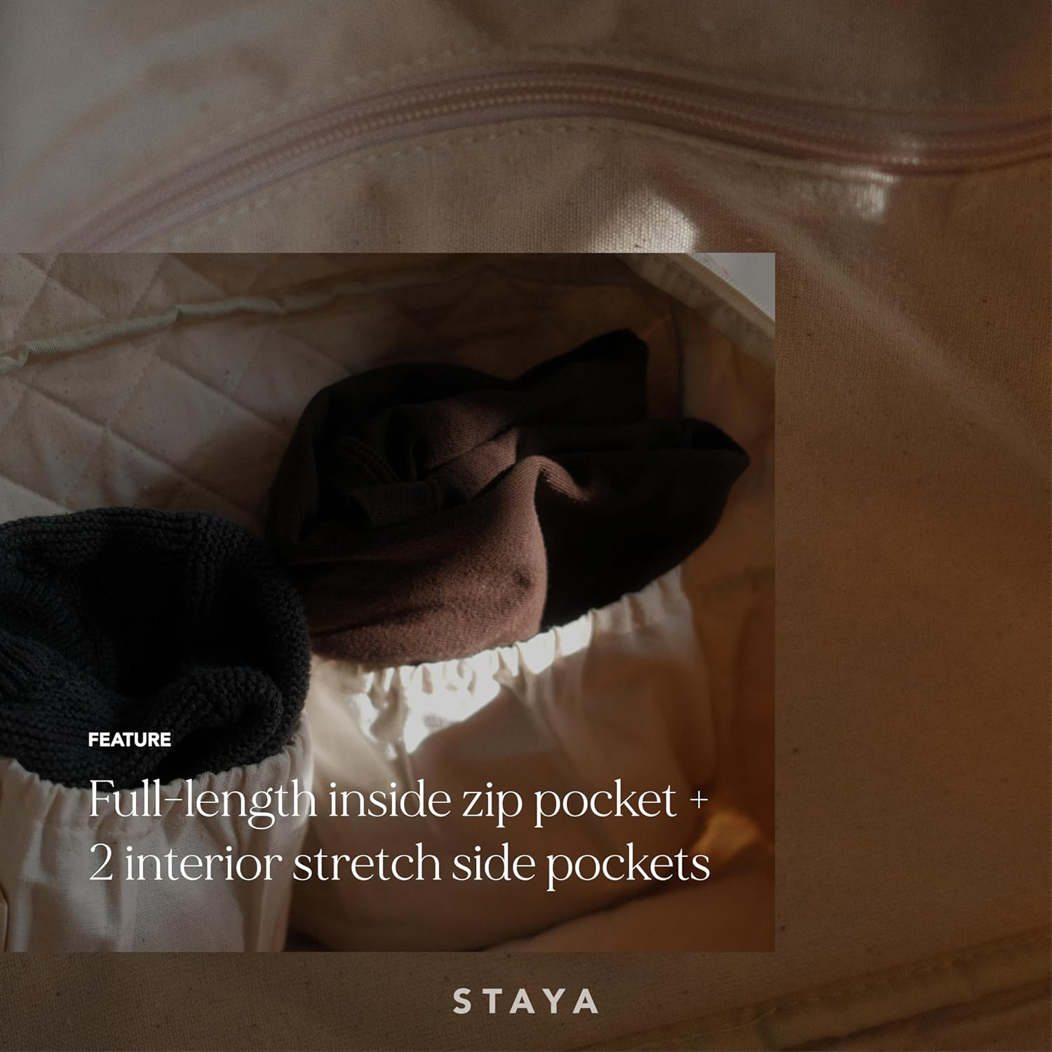 Staya Quilted Duffle Bag - Perfect Travel Companion, Quilted Weekender Bag for Women,, Blue Floral, Medium, Overnight Bag