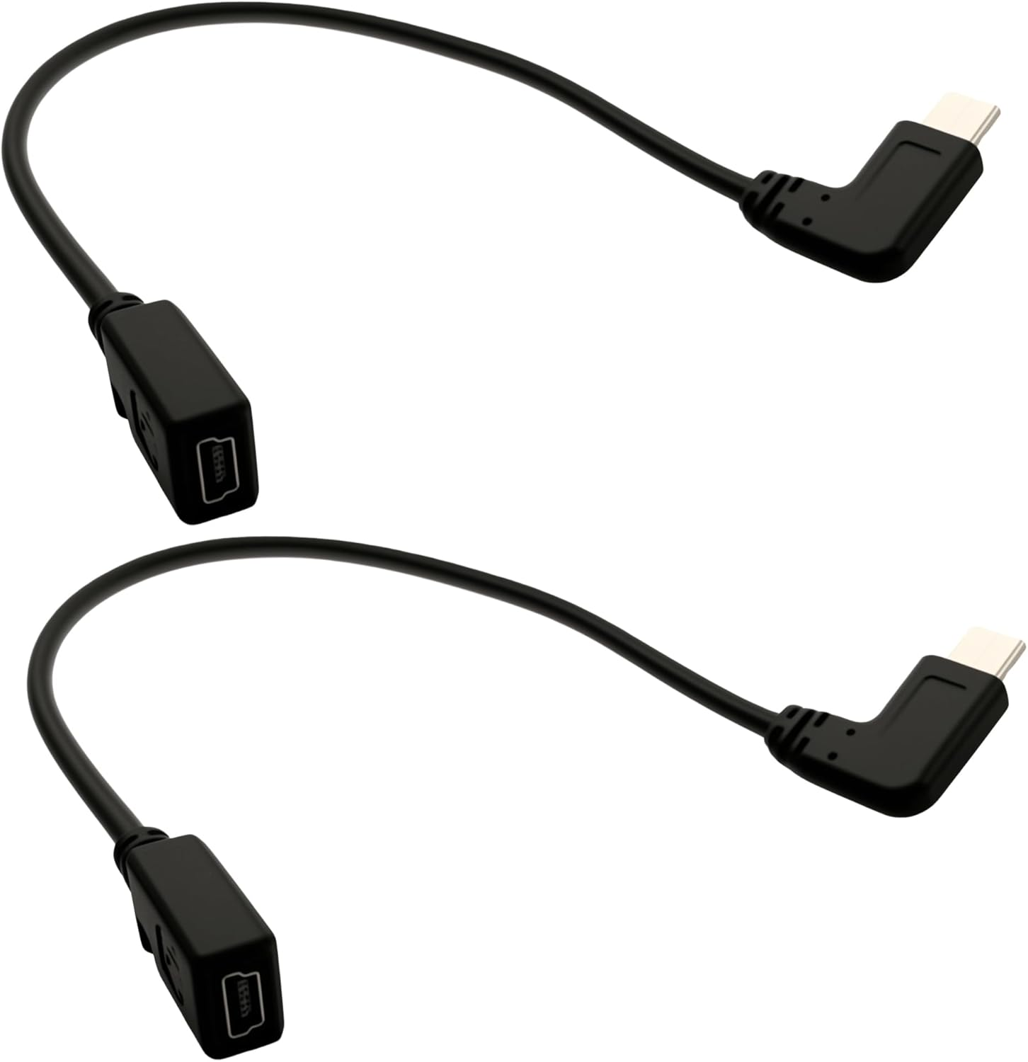 2 Pack Mini USB Female to Type C Male Cable,Usb-C Male to Mini USB Female Adapter Converter for Mini Dash Cam Hardwire Kit and More Mini USB Devices(Only for Charging) image number 3