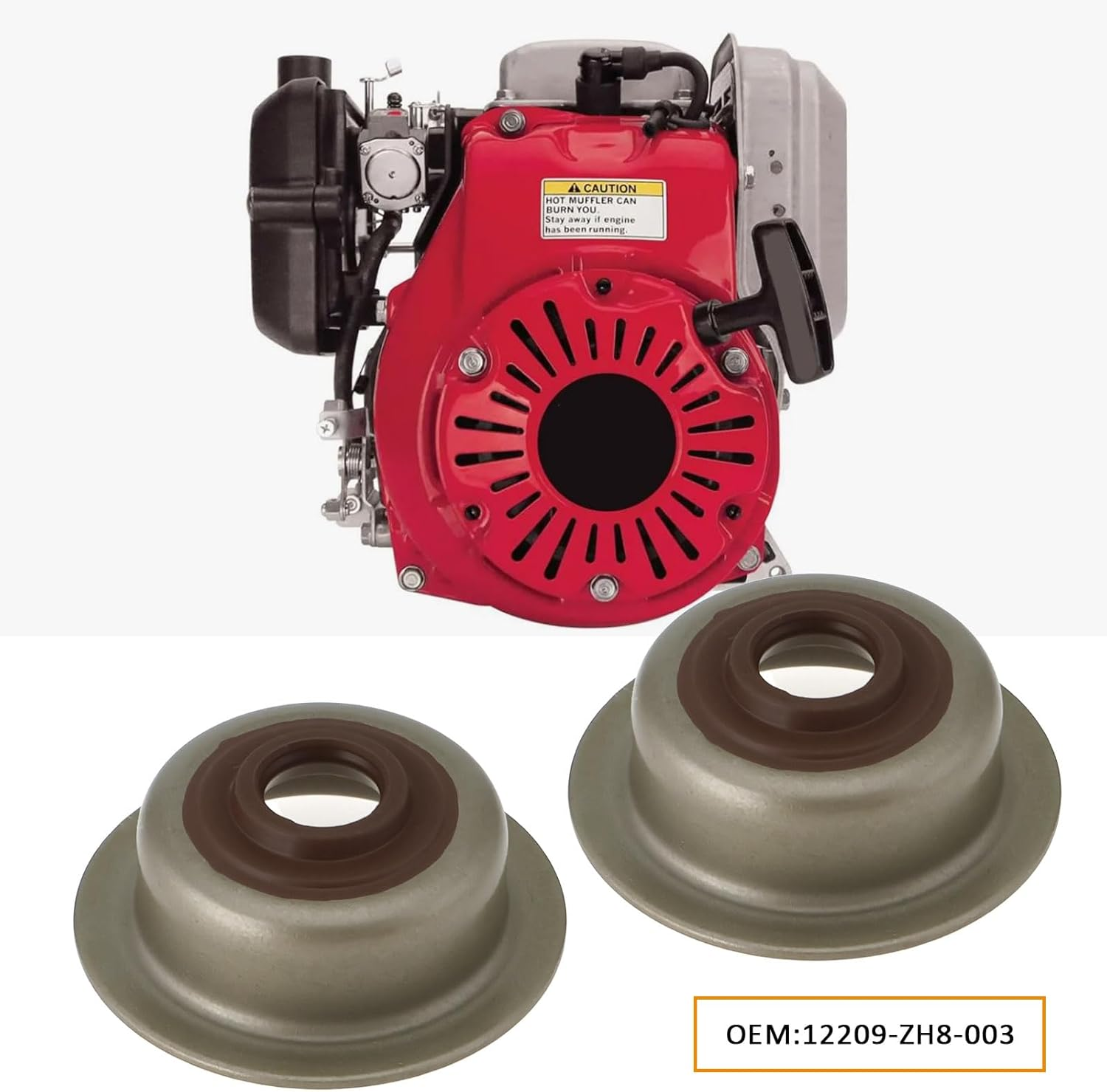 LT Easiyl 4Pcs Inlet Valve Stem Seal 12209-ZH8-003 Compatible with Honda GX120 GX160 GX200 Engines image number 2