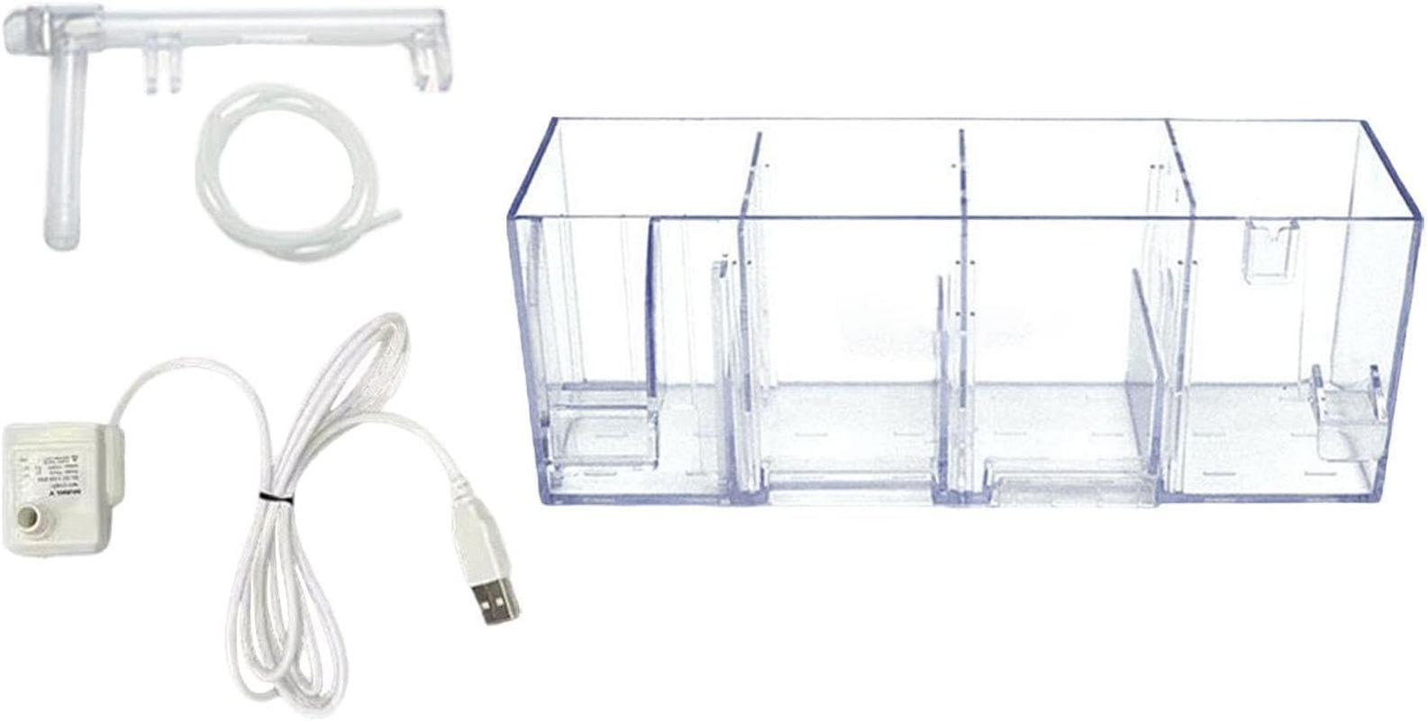 STARTIST Fish Tank External Filter Box Filtration System Fish Tank Accessory, Lightweight Water Purifier, Aquarium Hang on Back Filter, B