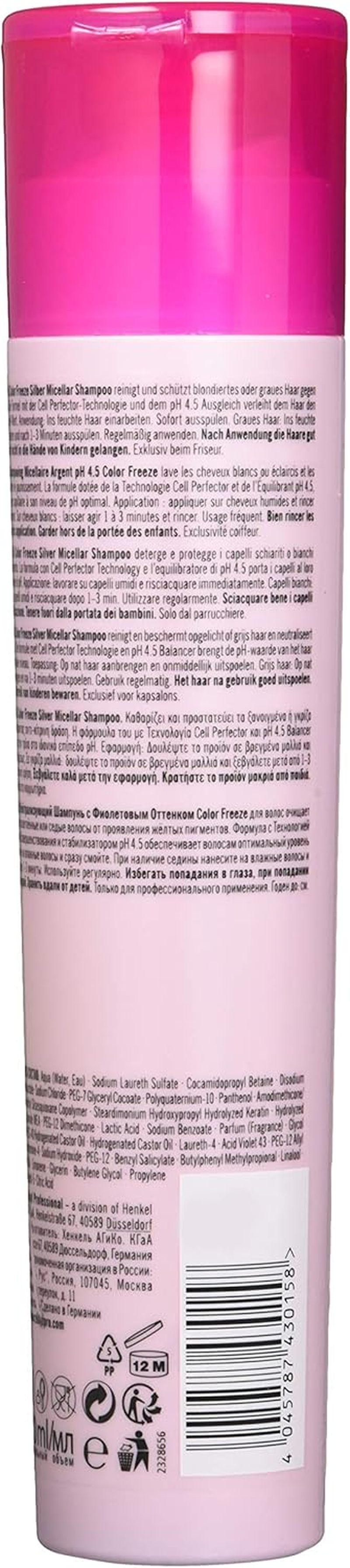 SCHWARZKOPF BC Ph4.5Cf Silver SHP 250Ml image number 1
