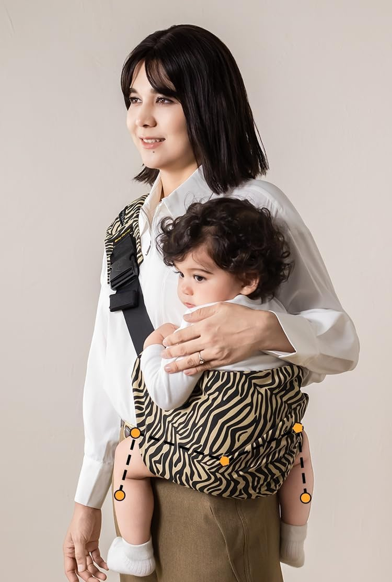 Baby Carrier Toddler Sling Ergonomic, Front Carry for Newborns & Older Babies 8-32 Lbs Infants Adjustable Size Breathable for Going Out Shopping & Travel Lightweight Portable Cotton - C image number 2