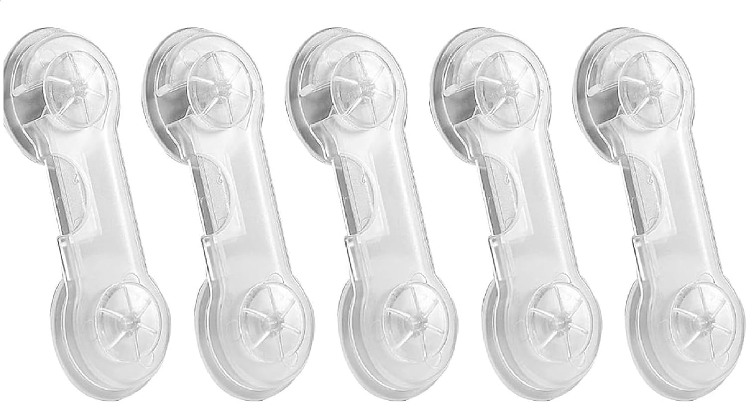 Child Safety Cabinet Locks - Baby Proofing Locks,Locks for Cabinets and Drawers, Featuring Strong and Removable Adhesive (Pack 5) image number 4