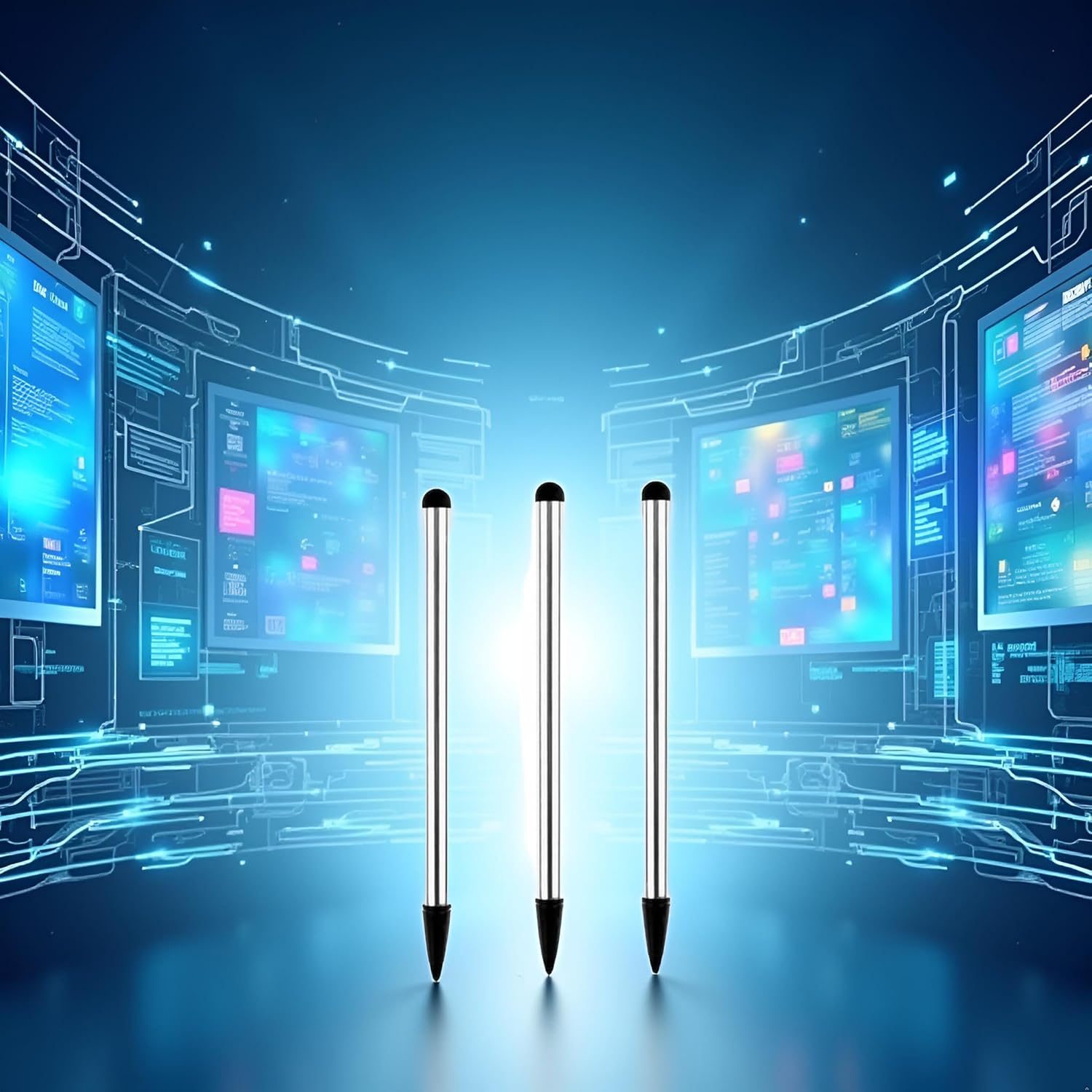 3Pcs Silver Stylus Pens,Universal Fine for Point Pencilphone/Ipad/Tablet and Other Touch Screens,High Precision Stylus for All Universal Touch Screen Devices Stylus Pens Accessories image number 1