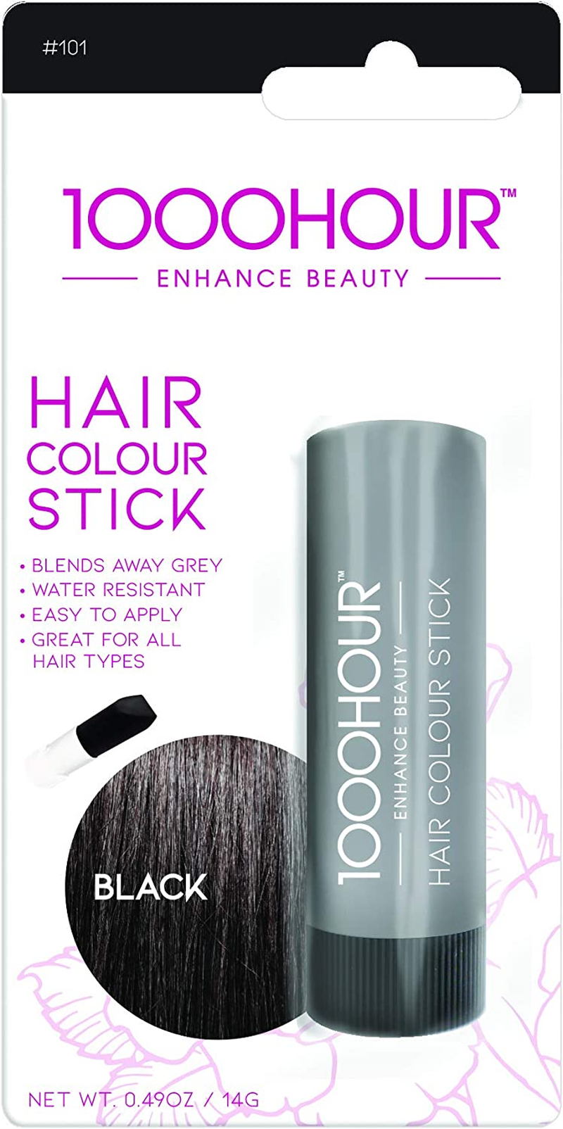 1000 HOUR Hair Colour Stick - Black, 30 G