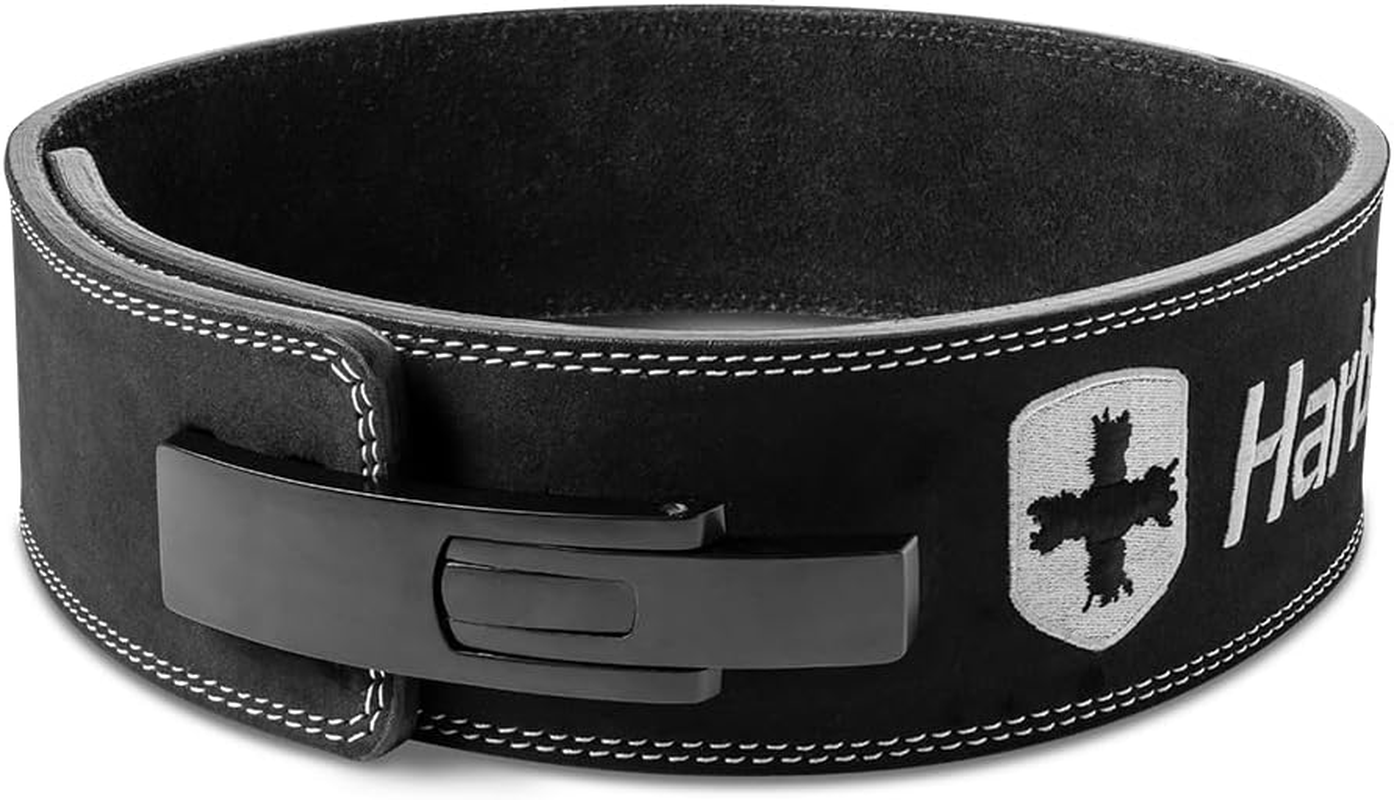 'Heavy Duty 10Mm Lever Belt for Powerlifting - IPF Approved, 4'' Wide, Adjustable Steel Lever Tensioning, Comfort Fit with Suede Lining, Durable Core Support for Heavy Lifting' image number 2