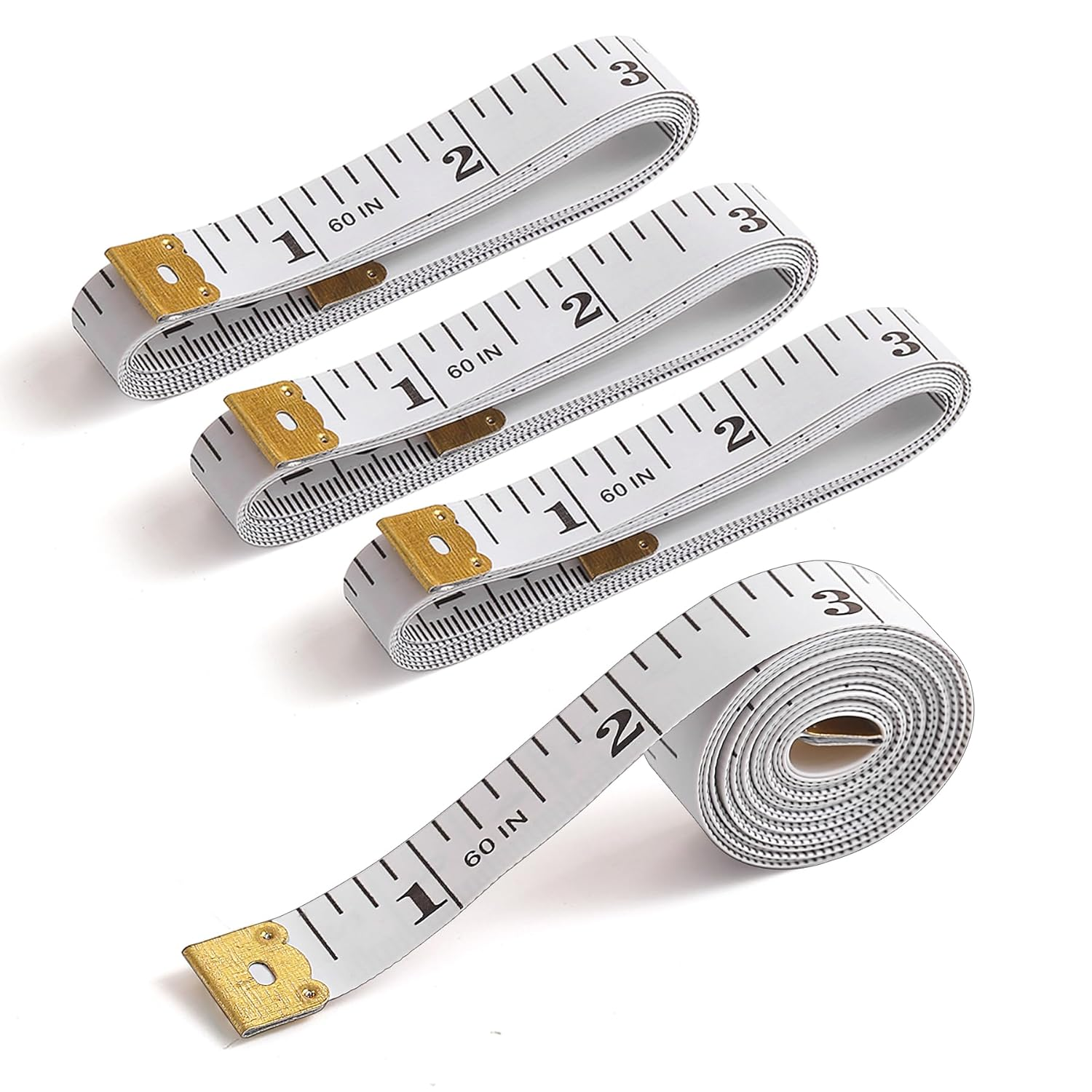 Berglander Tape Measure Body Measuring Tape Set of 4, 60Inch1.5M, Soft Tape Measure, Measurement Tape, Suitable for Body Measurements. image number 3