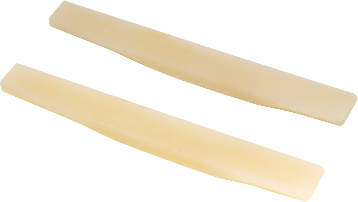 Musiclily Pro Compensated Acoustic Guitar Unbleached Bone Saddle for 6-String Martin Style，73.66X2.62X10.16Mm(Set of 2)