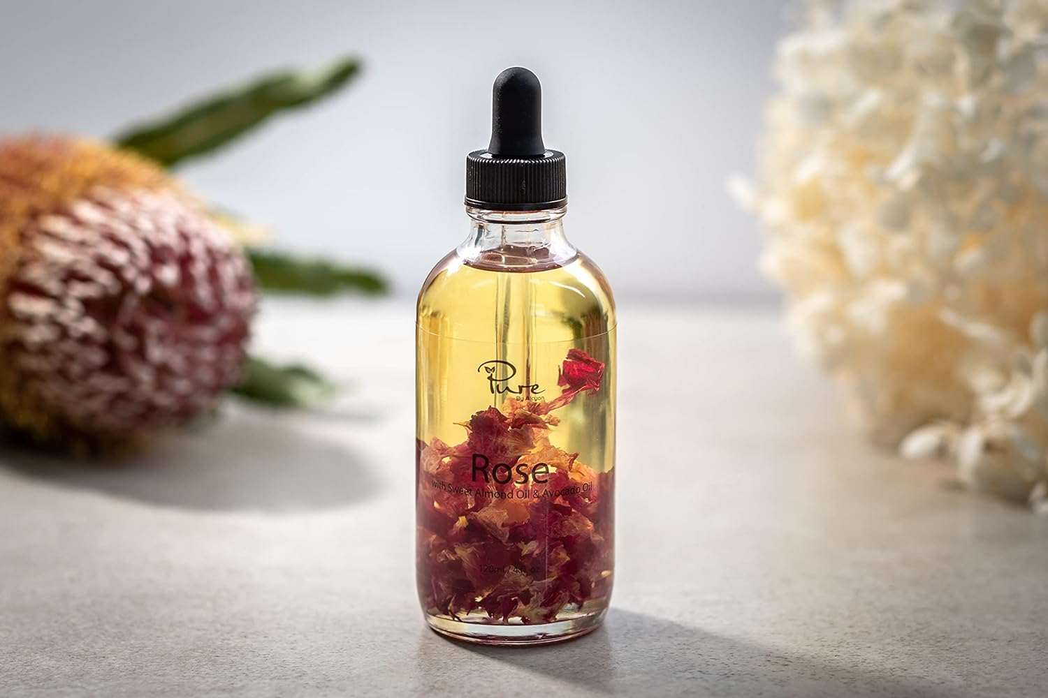 Alcyon Bath & Body Oil - Infused with Natural Botanicals - Turn Your Average Bath Spa-Like Luxurious Experience - Ultimate Relaxation, Skin Nourishment & Moisturizing - Rose Scented (120Ml) image number 3