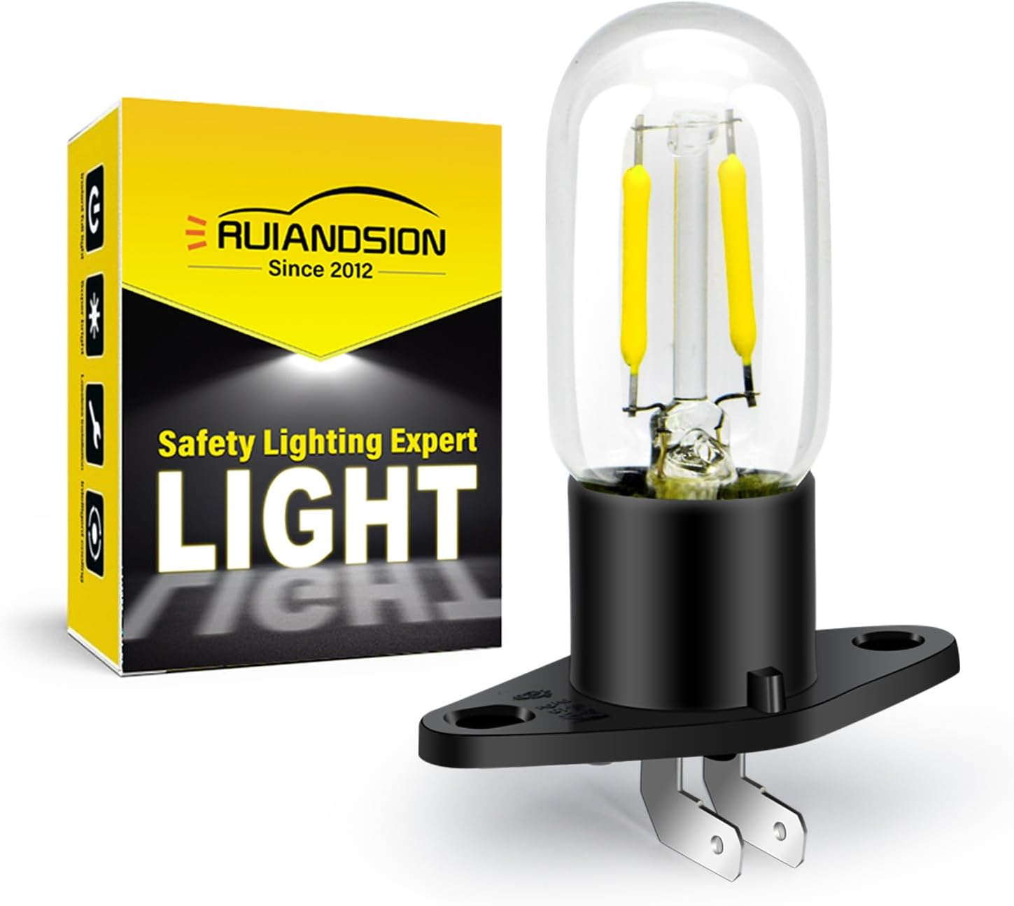 Ruiandsion Microwave Bulb Z187 Base 240V 2A 25W LED Microwave Lamp Bulb for Universal Microwave Pear Oven Lamp, White image number 2